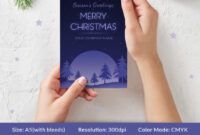 Seasons Greeting Card Template Excel Sample