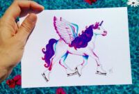 Unicorn Greeting Card Template  Example