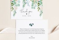 Wedding Shower Thank You Card Template Doc Sample