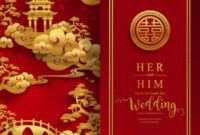 Best Chinese Wedding Invitation Card Template  Sample