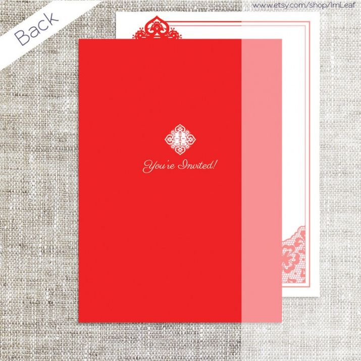 Best Chinese Wedding Invitation Card Template Word Sample
