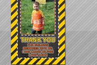 Best Construction Theme Thank You Cards Pdf