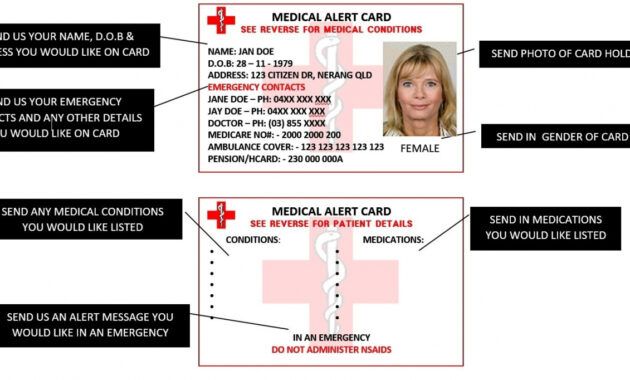 Best Medical Emergency Card Template Pdf