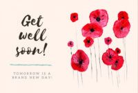 Costum Get Well Soon Card Template Excel Sample