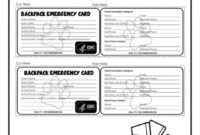 Costum Medical Emergency Card Template Pdf