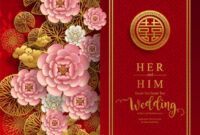 Editable Chinese Wedding Invitation Card Template Pdf