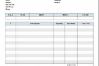 Editable Computer Service Receipt Template  Example