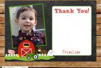 Editable Farm Theme Thank You Cards Doc Sample