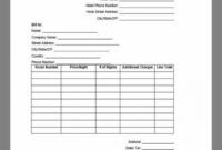 Editable Lodging Receipt Template Doc