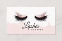 Eyelash Extension Business Card Template Excel Sample