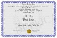 Free Best Boss Certificate Template