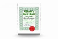 Free Best Boss Certificate Template Pdf Sample