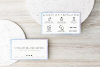 Free Eyelash Extension Business Card Template  Example