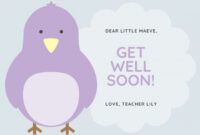 Free Get Well Soon Card Template Doc Sample