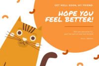 Free Get Well Soon Card Template Pdf