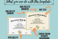 Free Homeschool Graduation Certificate Template Word Example