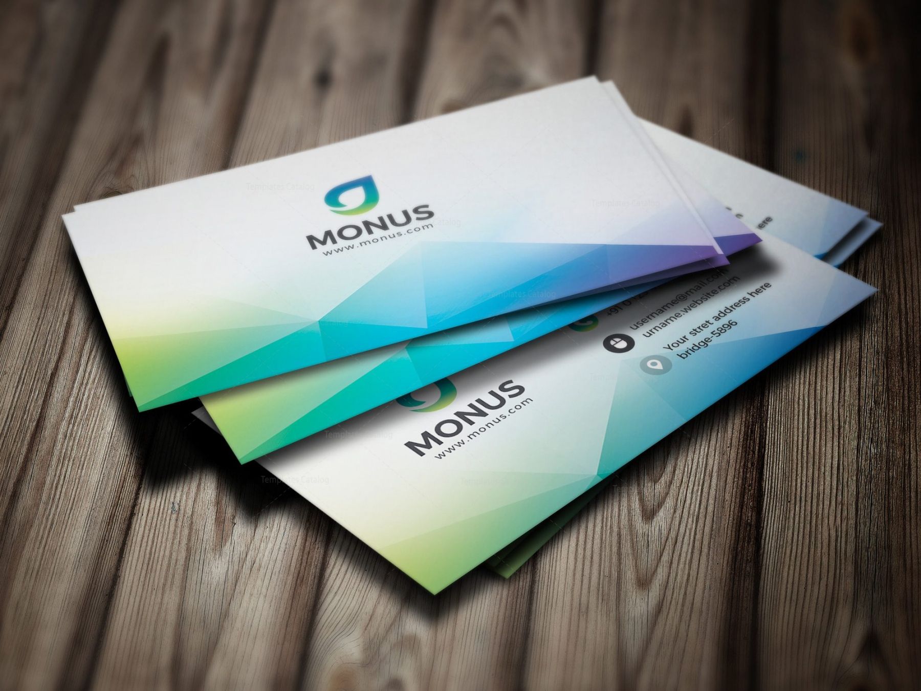 Free Modern Business Card Square Template Doc