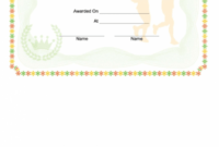 Free Running Certificate Template Doc Example