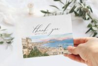 Free Travel Theme Thank You Cards Word