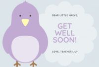 Get Well Soon Card Template Word Sample