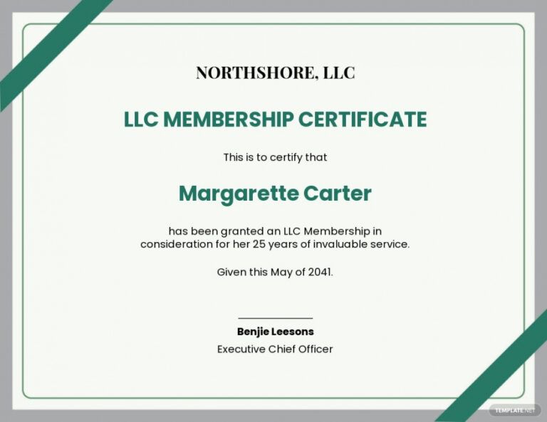 Honorary Life Membership Certificate Template Example | EmetOnlineBlog