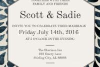 Online Wedding Invitation Card Template  Example