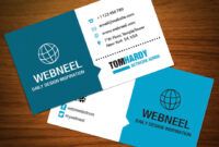 Printable Modern Business Card Square Template Word