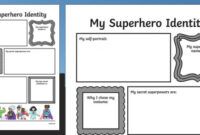 Printable Superhero Id Card Template Excel Sample