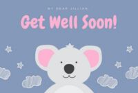 Professional Get Well Soon Card Template Excel Example