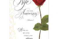 Professional Happy Wedding Anniversary Card Template Excel Sample