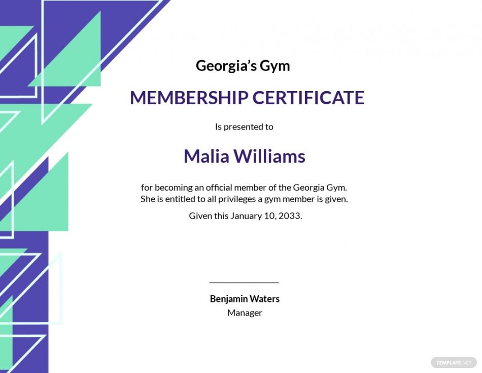 Professional Honorary Life Membership Certificate Template Word Sample