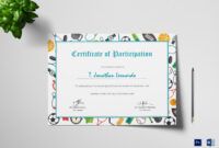 Professional Sports Day Certificate Template