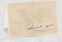 Professional Travel Theme Thank You Cards Word Sample