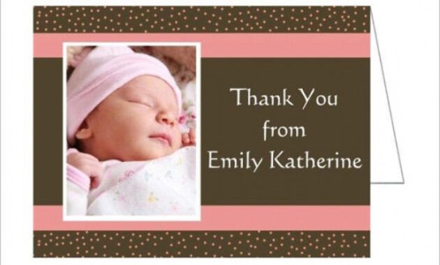 Best Baby Gift Thank You Card Template  Sample