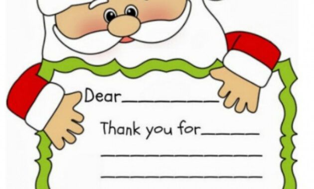 Christmas Gift Thank You Card Template Word Example