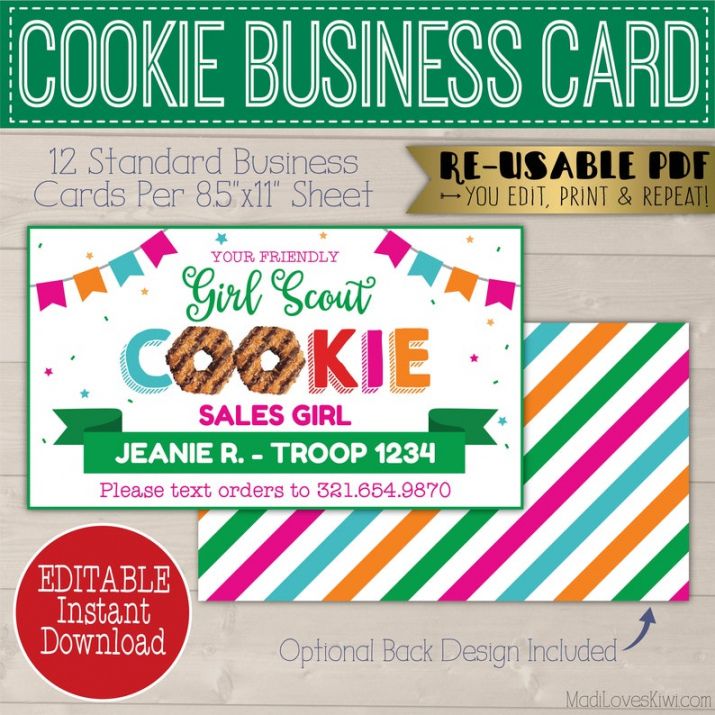 Costum Girl Scout Thank You Card Template Excel Sample