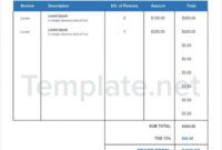 Costum Pages Quotation Template Excel Example