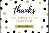 Editable Graduation Gift Thank You Card Template Pdf Sample