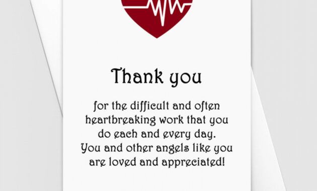 Editable Nurse Thank You Card Template Pdf