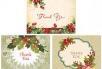 Free Holiday Thank You Card Template Excel Example