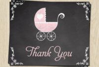 Printable Baby Gift Thank You Card Template Pdf