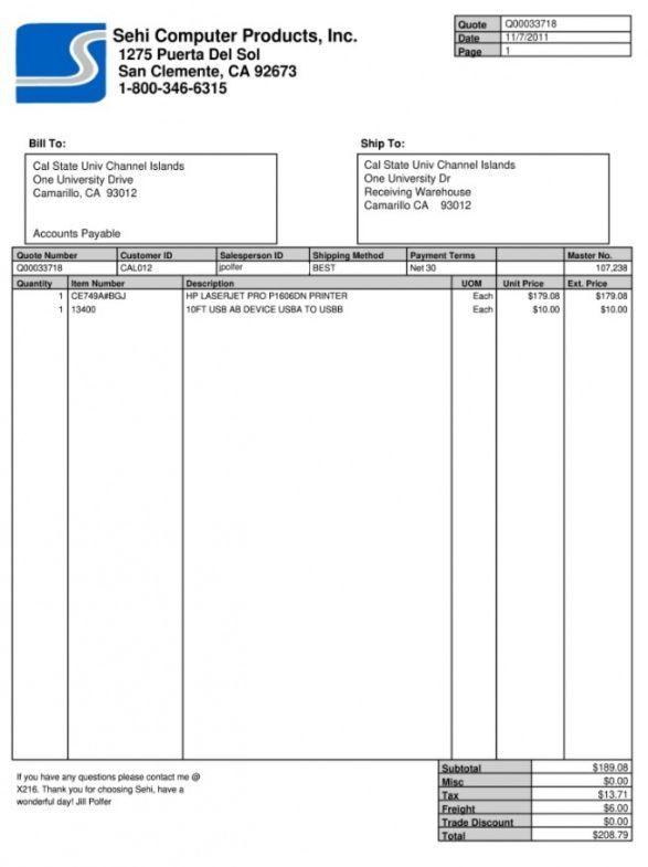 Printable Professional Services Quotation Template Pdf