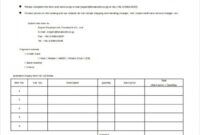 Professional Laundry Quotation Template Excel Example