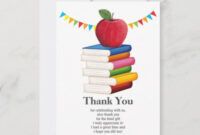 School Counselor Thank You Card Template Excel