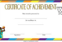 Basketball Tournament Certificate Template Excel Sample