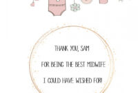 Best Midwife Thank You Card