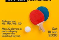 Best Ping Pong Tournament Certificate Template Word Example
