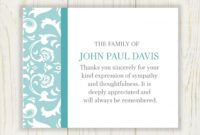 Best Thank You For Your Sympathy Card Template Doc Example