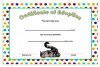 Costum Pet Ownership Certificate Template