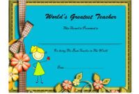 Costum Principal&amp;#039;S Award Certificate Template Excel Sample